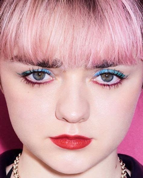 Image By Scg665 On Maisie Williams Maisie Williams Beauty Pink Hair