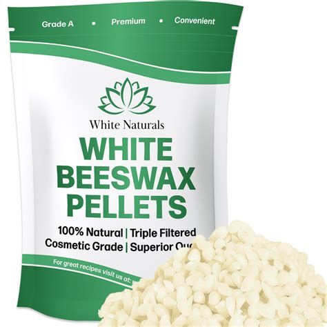 White Beeswax Pellets 1 Lb Organic Pure Natural Cosmetic Grade
