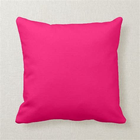 Hot Pink Throw Pillows Zazzle