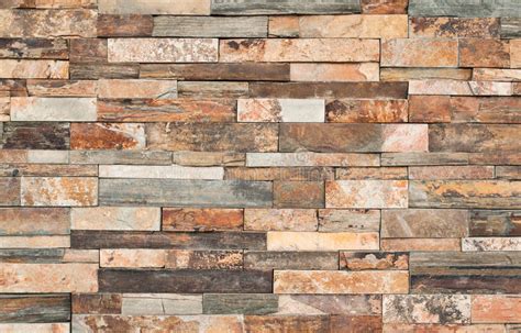 Brown Stone Wall Tiles Texture Stock Photo Image Of