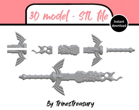 3d File Decayedbroken Zelda Master Sword 3d Model Stl Files For 3d