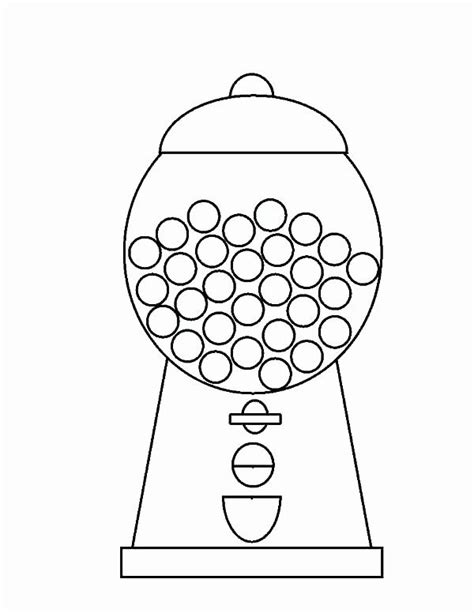 Search images from huge database containing over 620,000 coloring pages. Gumball Machine Coloring Page Elegant Gumball Machine ...