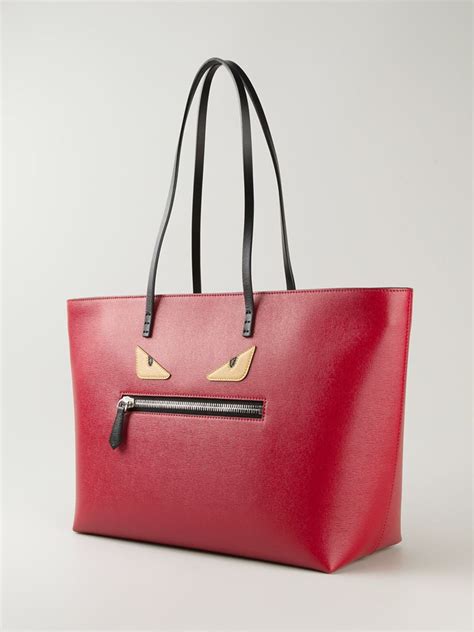 Poshmark makes shopping fun, affordable & easy! Fendi Bag Bugs 'Roll' Tote Bag in Red | Lyst