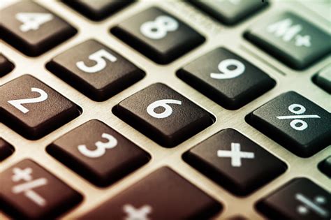 Closeup Image Of Calculator Keyboard Stock Photo Download Image Now