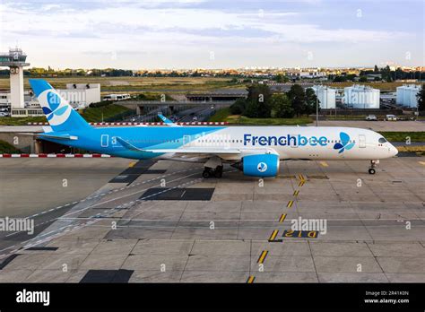 Frenchbee Airbus A350 900 Aircraft Paris Orly Airport In France Stock