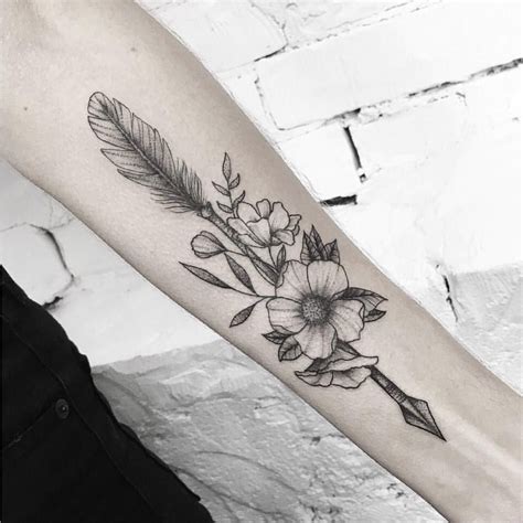 Arrow And Flowers Tattoo Inkandwatertattoo On Instagram Arrow