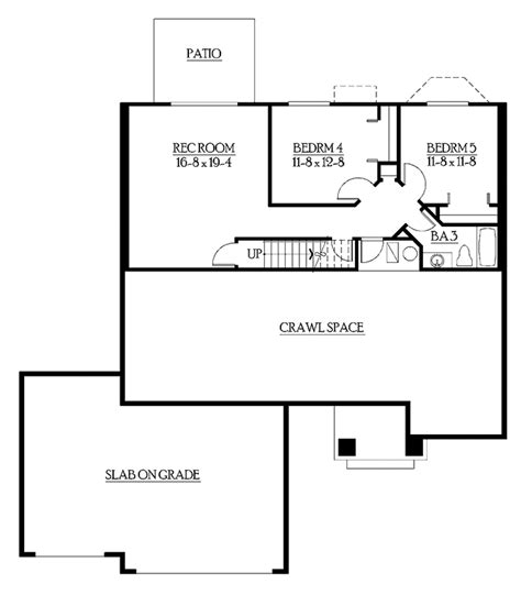 Craftsman Style House Plan 5 Beds 3 Baths 2575 Sqft Plan 132 339