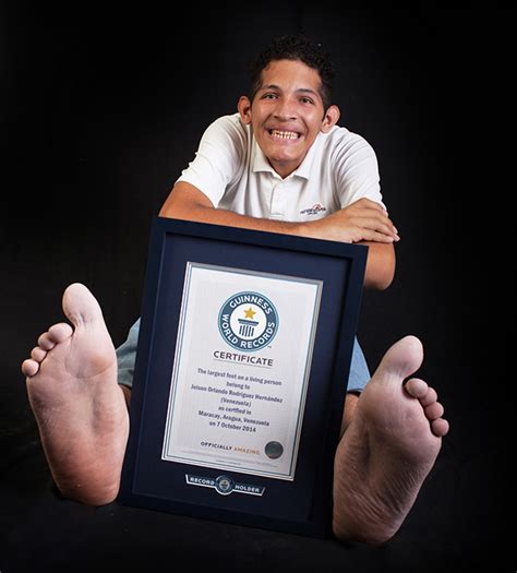 The guinness book of world records are thousands of amazing new records, cool facts, and awesome pictures. Venezuelan man steps up to claim largest feet record title ...