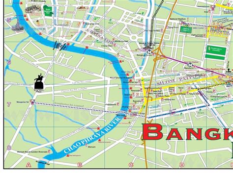 Bangkok Tourist Map Printable