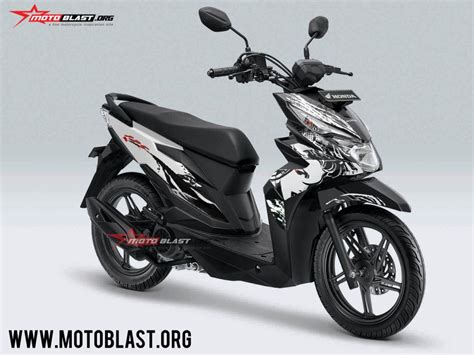 Modifikasi Striping Honda Beat Street Livery Kabuki Motoblast