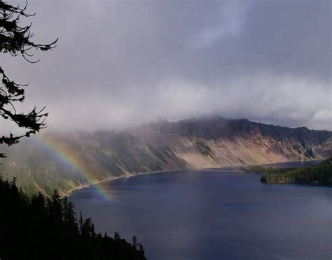 Crater Lake Rainbow By Leroy