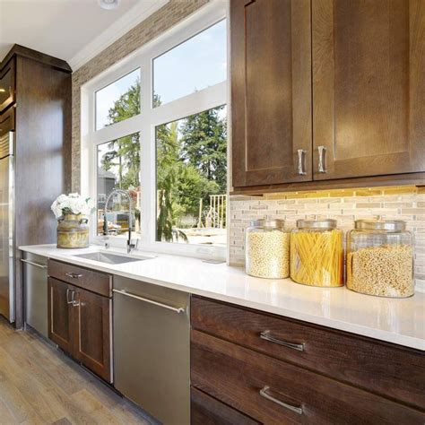 Check spelling or type a new query. Best Kitchen Backsplash Ideas For Dark ... in 2020 | Brown ...