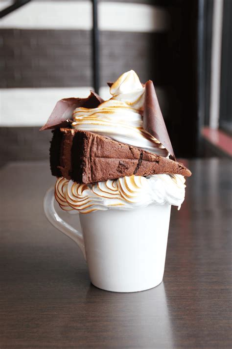 I named this hot chocolate mousse because i liked the idea of serving it like you would a hot beverage, in tea cups with a dollop of whipped cream and sprinkling of cinnamon. Get this massive Devil's Food Cake hot chocolate in ...
