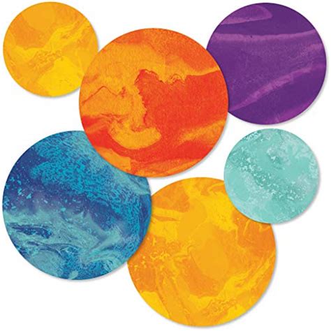 Buy Carson Dellosa Galaxy 36 Piece Planets Bulletin Board Cutouts Marble Planet Cutouts For