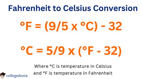 Frmula Para Convertir Grados Celsius A Fahrenheit Y Viceversa