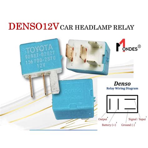 Denso 4 Pin Head Lamp Relaypower Relay Shopee Malaysia