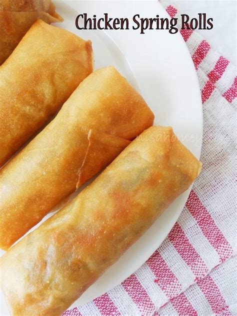 This spring roll recipe comes with step by step photos and a quick video tutorial so you'll be a spring roll master in no time! Chinese Spring Rolls with Chicken