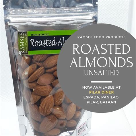 Unsalted Roasted Almonds By Ramses Food Products Now Available Food