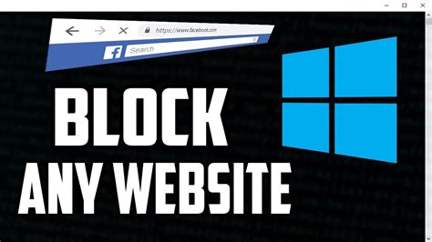 How To Block Any Website In Windows Pc Youtube