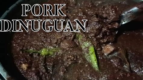 How To Cook Pork Dinuguan Youtube