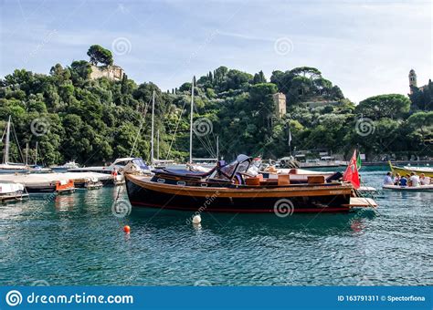 Italy Portofino October 3 2014 Boats On Water In The