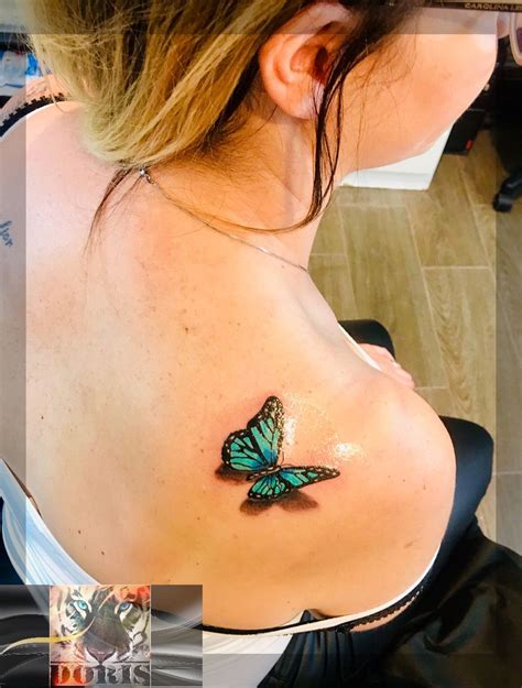 Shoulder 3d Butterfly Tattoo Viraltattoo