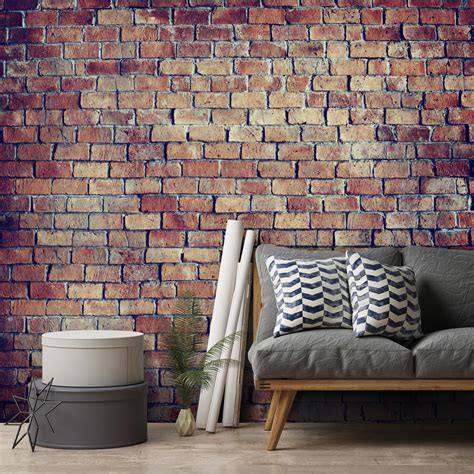 Mix Rustic With Contemporary Brick Wallpaper Wallsauce Uk