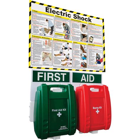 Comprehensive Electric Shock Poster First Aid Electric Shock And Burns