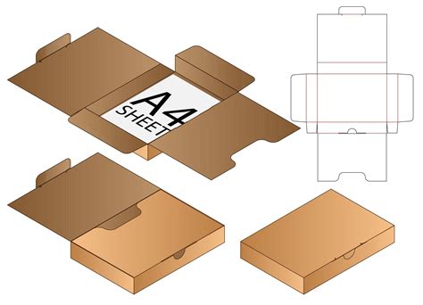 Box Packaging Die Cut Template Design 3d Mock Up 2305244 Vector Art At