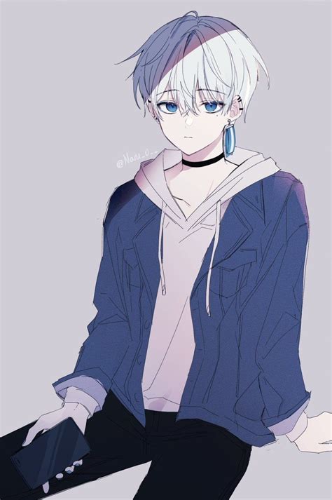 Anime Boy White Hair
