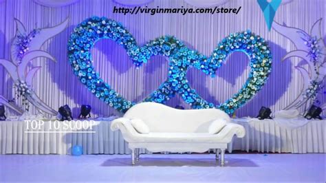 Select from premium stage decoration of the highest quality. Top 10 wedding stage decoration ideas - YouTube