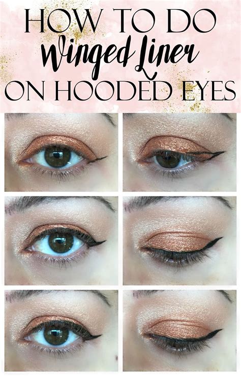 How To Apply Winged Liner On Hooded Eyes Tutorial Eyeliner For