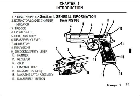 Operators Manual Pistol Semiautomatic 9mm M9 Army Tm 9 1005 317 10
