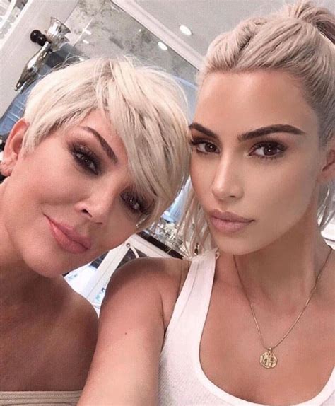 Kim Kardashian Kris Jenner Look Like Blonde Twins In Mothers Day Pic
