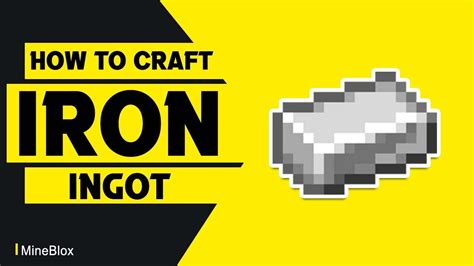 How To Craft An Iron Ingot In Minecraft Youtube