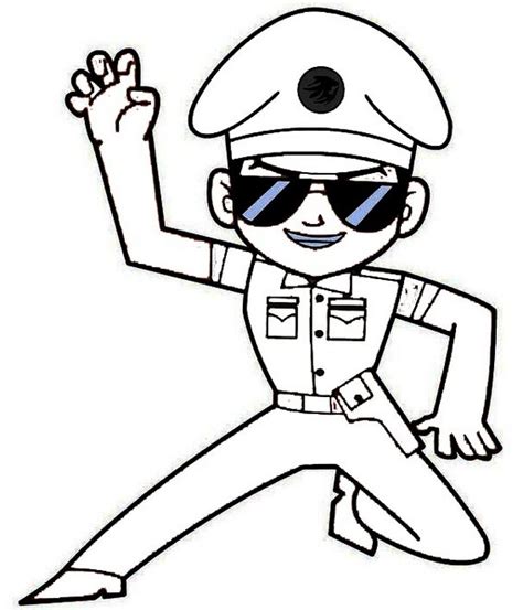 simple  easy  singham coloring pages  children coloring pages