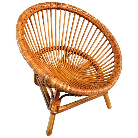 Table bases are knockdown(kd) and. Vintage French Children's Rattan Scoop Chair | Rattan ...