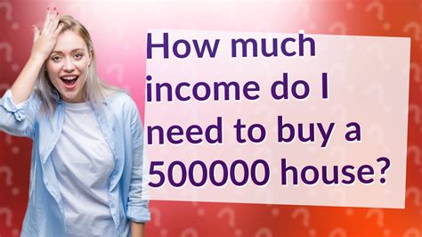 How much income do I need to buy a 500000 house? - YouTube