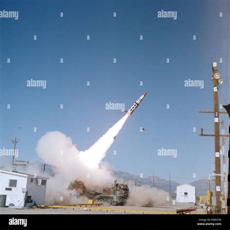 An Army Tactical Missile System Tacms Missile Lifts Off From A