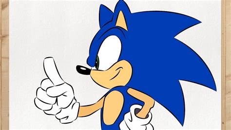 How To Draw Classic Sonic The Hedgehog Boom And Exe Step By Step