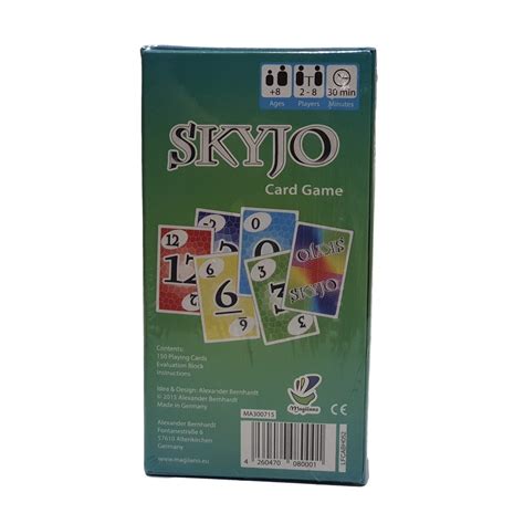 In card game skyjo the goal is to collect as few points as possible over the course of several turns as after every round every player's points are counted and added to his score. C SKYJO Card Game - WizZon