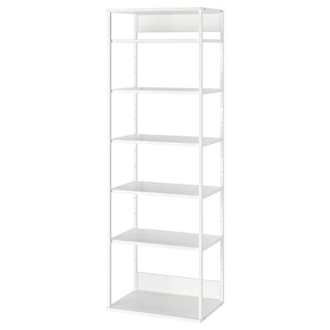 Platsa White Open Shelving Unit 40 Cm Width 60 Cm Height 180 Cm Ikea