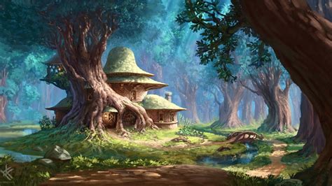 Fantasy Cottage Enchanted Forest Asmr Ambience Youtube Fantasy