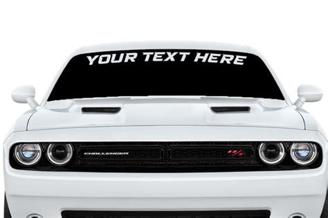 Dodge Challenger Windshield Decal Ztr Graphicz