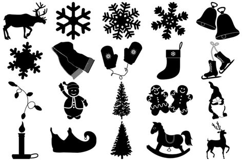 Christmas Silhouettes Ai Eps Png By Me And Ameliè Thehungryjpeg