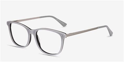Grid Gray Women Acetate Eyeglasses Eyebuydirect Eyebuydirect Eyeglasses Glasses