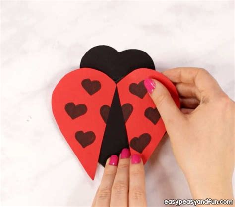 Heart Ladybug Craft Ladybug Crafts Crafts Valentine Crafts