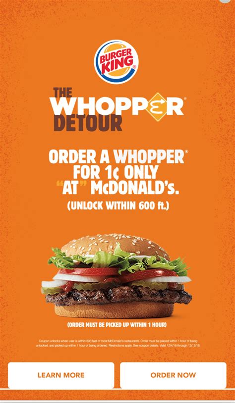 Burger King Whopper Detour Campaign Campaigns Of The World