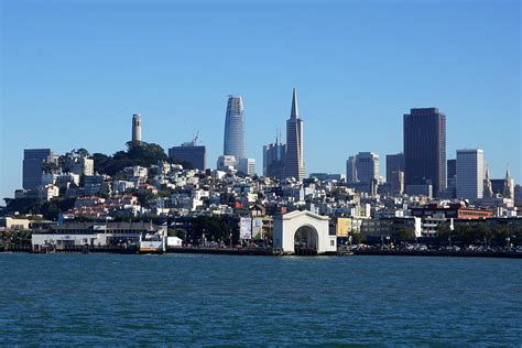 San Francisco Skyline From The Bay Near Fishermans Wharf Flickr