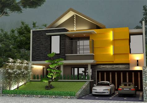 Desain rumah di daerah beriklim tropis tentu butuh banyak elemen agar tidak panas dan nyaman. Ekspresi Rumah Dua Atap | Jayawan